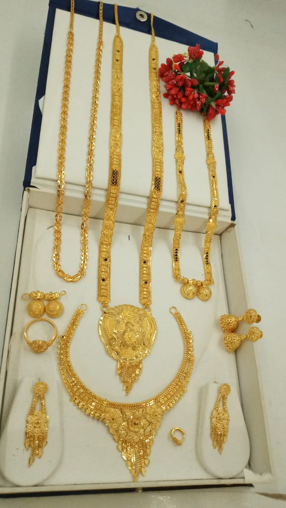 Aswathi , Gold plated Jewelry combo for women -KARTIK001JCD