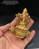 Beautiful matt gold finish Kumkum Dabbi for women -SAY001KM