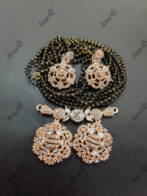 Jyotika Premium Quality American Diamond Vati Mangalsutra line -KARTIK001MSJA