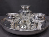 Rajeswari  , German silver washable  Pooja thali  Set -SINI001PSA