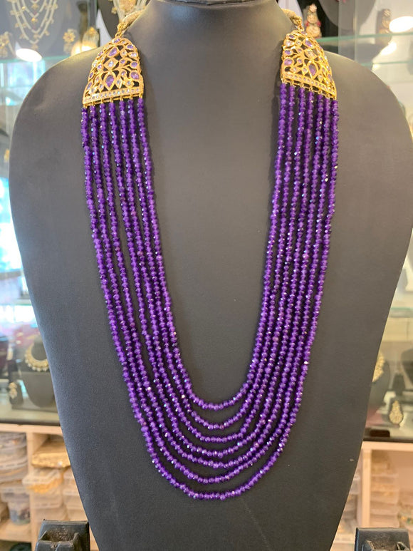 Violet Zoya ,elegant Long Semi Precious Bead Necklace for Women-AFREE001LBNSV