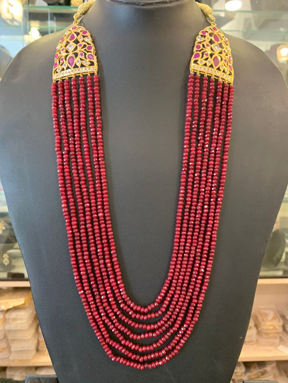 Wafa ,elegant Long Semi Precious Bead Necklace for Women-AFREE001LBNS