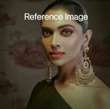Deepika Padukone inspired Gold Finish Dangling Earrings with Pearls for Women-SANDY001RD