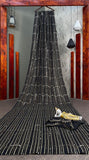 New party wear stylish Black Georgette Sequins Saree -MOE001BS