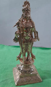 Lord Murugan in Raja Alankaram  Statue in Bronze - SILPI001MS