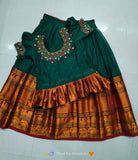 Beautiful big border full flared  Lehenga with Maggam Work -TREND001MS