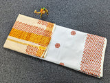 Half and half tissue wave print saree for women -SAHEL001KS