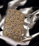 Gold Shade Modern Rose Art Design Premium Clutch for Women-TBC001RCG