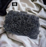 Modern Rose Art Design Premium Clutch for Women-TBC001RCBL
