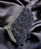 Modern Rose Art Design Premium Clutch for Women-TBC001RCBL