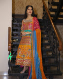 Beautiful design pure natural crape shirt full hand work -SPARK001SSM