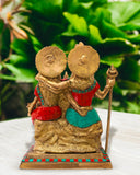 Shiva Parivar Statue with stone work in Brass -EXP001SP