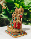 Shiva Parivar Statue with stone work in Brass -EXP001SP