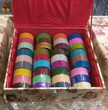 36 Dozen New matte metal bangles with 4 roll bangles box-INFI001BC
