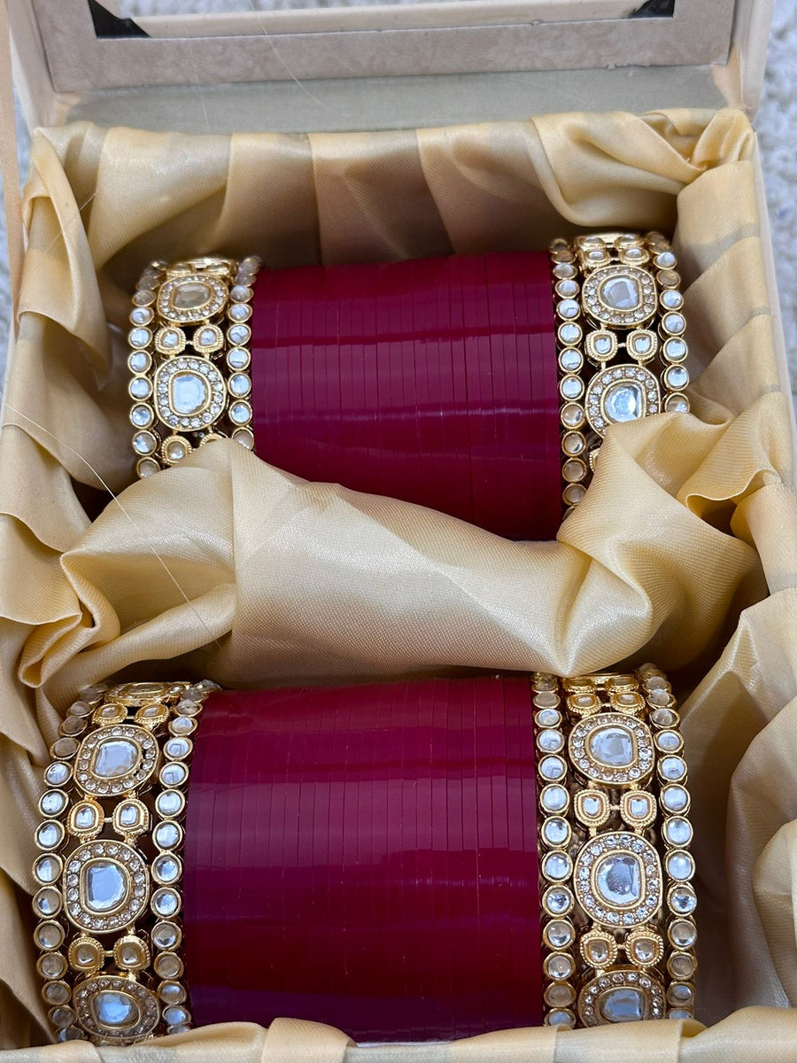 Vijayata , elegant Bridal Churi / Bridal Bangles set For women-MOE001B ...
