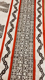 Bengali Beauty , Pure Handloom Cotton Saree with Handblock Print Bengali Scripts-ETHNIIC001BS