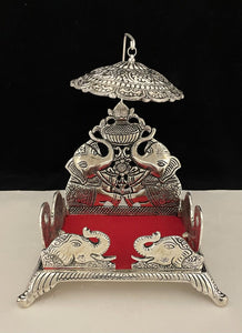 Silver Plated Singasan for Idols-ANUB001S