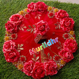 Murlidhar New Pink Rose Poshak With Mukut for Laddu Gopalji-BRIJ001RP