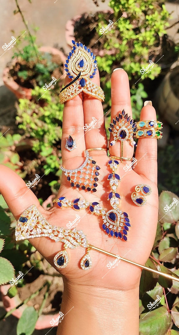 Shamli Presents Most  Eye-catching Swarovski Jewelry Set for Laddu Gopal  for Size No - 4  -BRIJ001BJS
