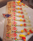 Beautiful Decorative Heavy Banderwal / Bandanwar / Thoran for Door Decoration-BRIJ001DD