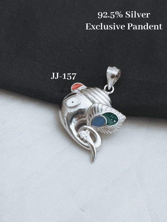 Exclusive Designer Ganesha  Pendant in 92.5 Silver -PAL001GPG