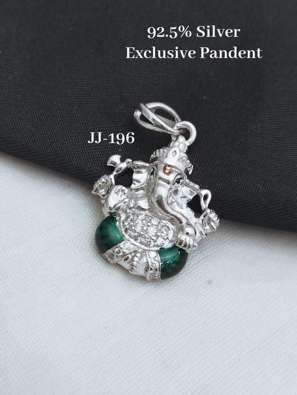 Exclusive Designer Ganesha  Pendant in 92.5 Silver -PAL001GPC