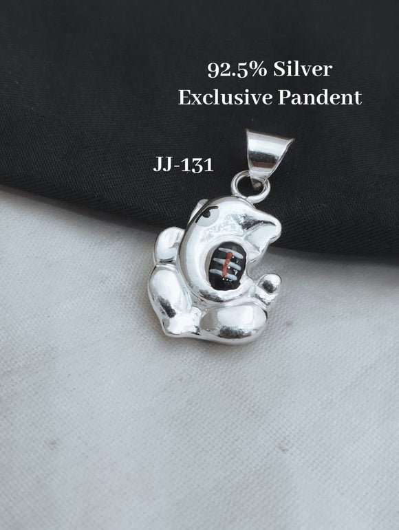 Exclusive Designer Ganesha  Pendant in 92.5 Silver -PAL001GPB