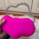 Amoeba Designer Diamond Clutch Bag For Women-PRIYA001DC