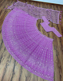 Beautiful Lilac Sequins Lehenga Choli for Women-SHREE001LC