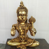 Jai Bajrang Bali , Big Size Lord Hanumanji Statue in Brass-DEV001HSB