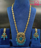 Gajagamini , elegant Victorian Finish Long Necklace Set for Women-NEER001LNS