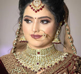 Gaurika , Gold Finish Kundan Bridal Jewllery Set for Women-SANDY001JC