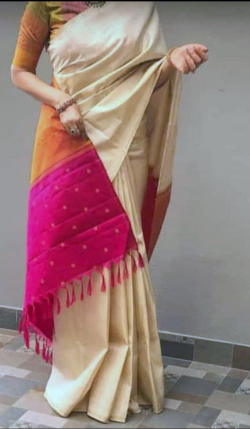 Anushkaa , Kanchipuram Pure Silk Handloom sarees with 2gram Pure jari -PDS001WSA