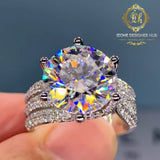 Clara , Designer Cross Solitaire Diamond Ring for Women-DUB001DR