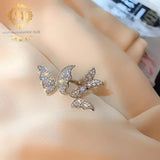 Beautiful Resizable Butterfly  Ring For women-DUB001BR