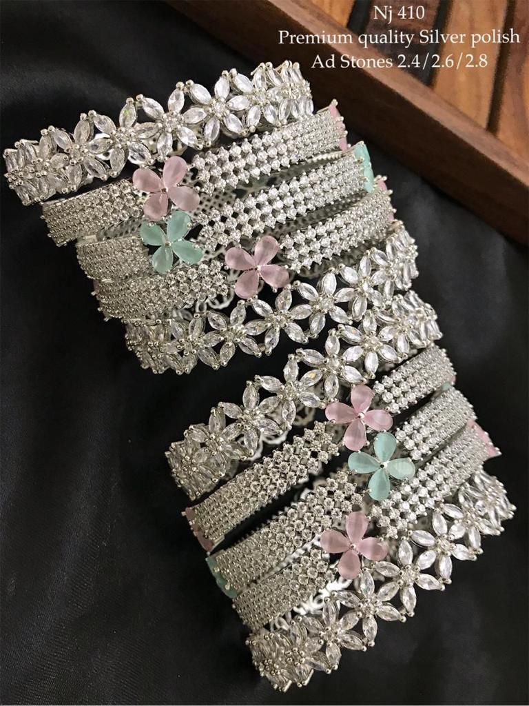 Caratlane Silver Bangles Diamond Kangan Designs With Price Buy