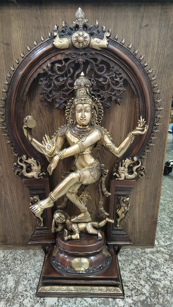 Nataraja , The Dancing Form of Lord Shiva in Brass -DEV001NR