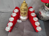 Baghya  Lakshmi , German silver Astalakshmi design kalsha with Golden Amman face , fiber 5 steps with 10 diyas-SILU001B