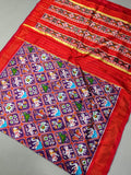 Exclusive twill ikkath Silk saree for women -POCH001S