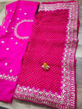 New Pink  Mothda Designer Saree -MADHI001PS
