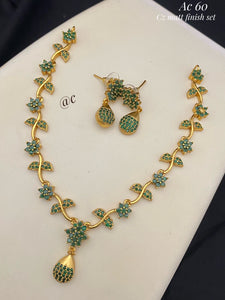 Jaipuri Style Gold Necklace Design Stone Colour Ruled Jewellery Models  Online NL22347