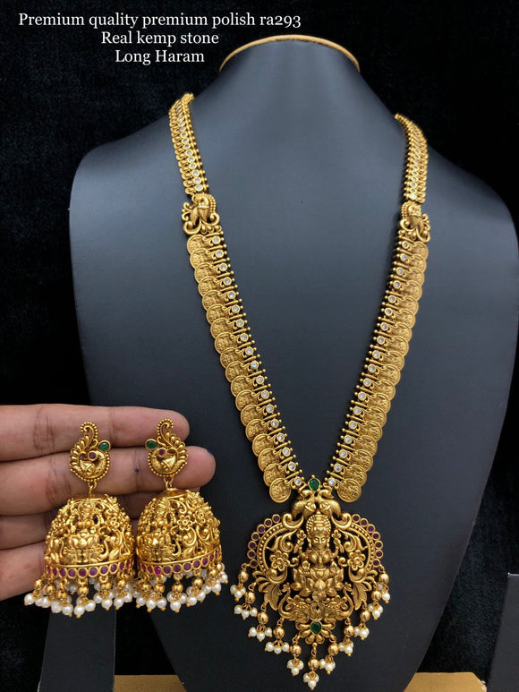 Mani Prabha ,Premium Matte Finish Lakshmi Necklace  Set for Women-SAY001LNM