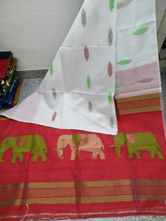 Handloom special  Cotton silk all-over  butta design Saree for women -AMAZE001CSB