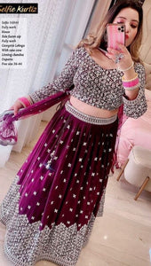 Beautiful Designer Lehenga Choli With Duppatta for Women-Gari001l