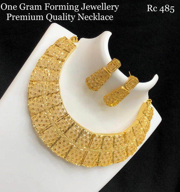Nataasha , One Gram Gold Forming Necklace Set for Women-SAY001GFH