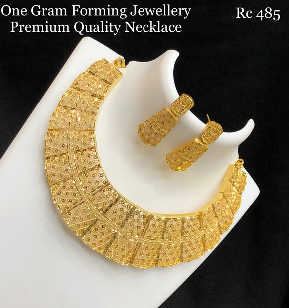 Nataasha One Gram Gold Forming Necklace Set for Women-SAY001GFH