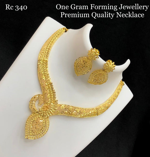 Shaheen  , One Gram Gold Forming Necklace Set for Women-SAY001GFF