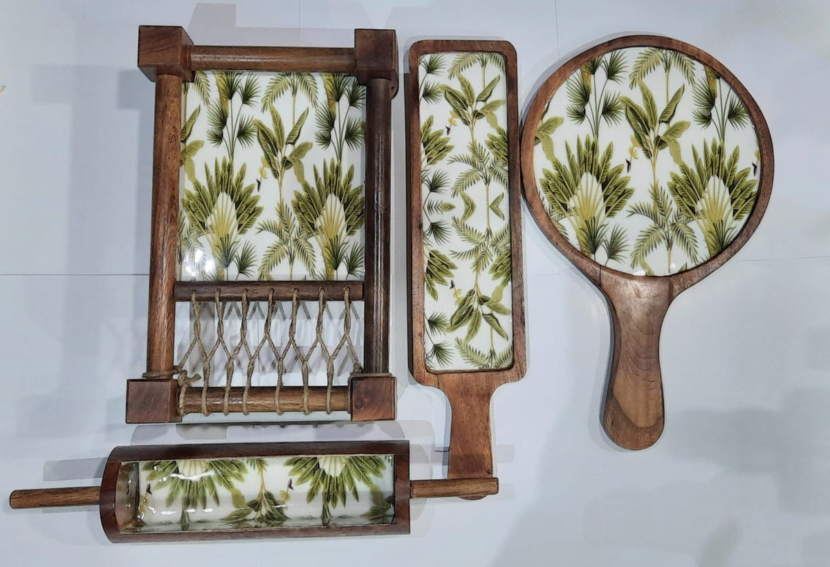 Mango Wood Khatiya / Khaat Platter Set Multipurpose dinnerware and Ser ...