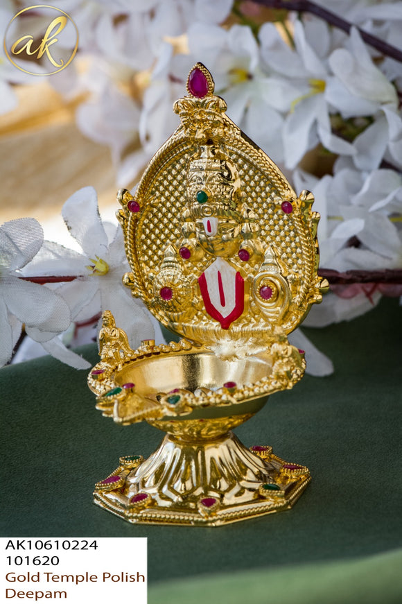 Jai Venkateswara , Golden Temple Polish Balaji Design Deepam -LR001LDB