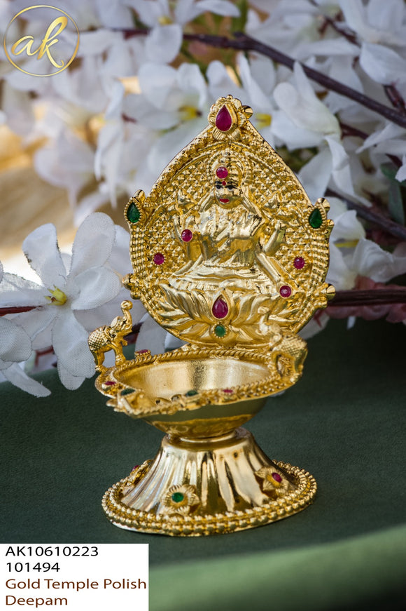 Bhairavi , Golden Temple Polish Lakshmi Design Deepam -LR001LD